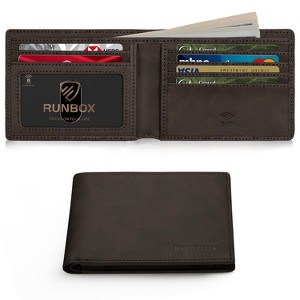 Generic Wallet for Men Slim Leather Bifold RFID Blocking Minimalist Front Pocket Design - 1 of 4