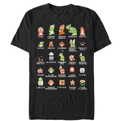 Boy's Nintendo Mario Characters All Here T-shirt : Target