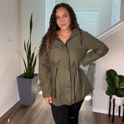 Женские куртки Rokka&Rolla Women's Trench Coat Windbreaker Jacket-Olive, size Medium — фото 3