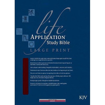 Life Application Study Bible-KJV-Large Print - (Leather Bound)