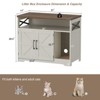 Cat Litter Box Enclosure, Hidden Litter Box Furniture with Scratch Pad - 2 of 4