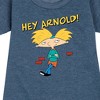 - Hey Arnold! - Cool Arnold Graphic Short Sleeve Fleece Dress - 2 of 4
