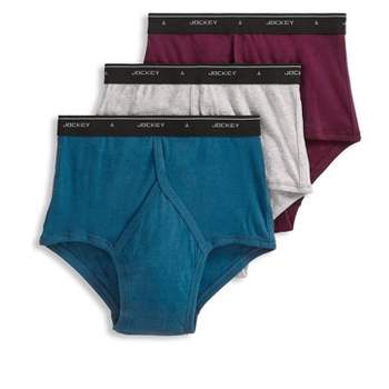 Jockey Men's Underwear Classic Low Rise Brief - 3 Pack, Black, 32