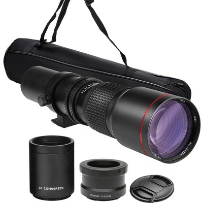 Bower 500mm/1000mm f/8 Manual Super Telephoto Lens for Canon EOS M Series