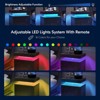 TIRAMISUBEST LED Nightstand with 2 Drawers, Modern Buffet Cabinet for Stylish Bedrooms - 4 of 4