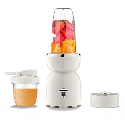 SKONYON Electric Juicer Compact 2-in-1 Blender and Grinder with Dual Blades and BPA-Free Travel Cups