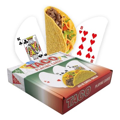 Gamago Taco-Shaped Playing Cards | 52 Card Deck + 2 Jokers