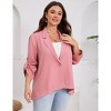 Clearlove Womens Blazer 2026 Spring Fall Bussiness Long Sleeve Open Front Work Office Dressy Suit Jackets - 2 of 4