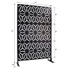 CAVINAS Patio Privacy Screen Modern Metal Fence Panels with Geometric Pattern for Garden Decor and Outdoor Decor, 76" H×48" W - 3 of 4