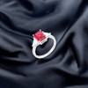 Slickblue 4.5ct CZ Engagement Ring for Women, Classic Style, Rhodium Plated, Trillion Cut, Color Options, Sizes 5-10 - 2 of 4