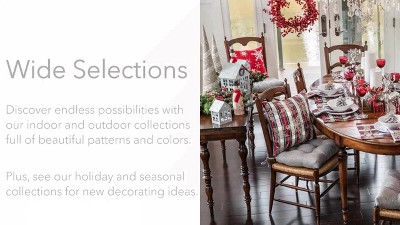 Tropical Breeze Blue and Green Watercolor Outdoor Seat Cushions Set