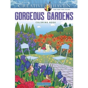 Creative Haven Gorgeous Gardens Coloring Book - (Adult Coloring Books: Flowers & Plants) by  Jessica Mazurkiewicz (Paperback) - 1 of 1