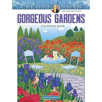 Creative Haven Gorgeous Gardens Coloring Book - (Creative Haven Coloring Books) by  Jessica Mazurkiewicz (Paperback)