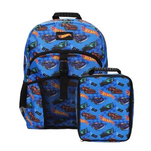 Set de mochila y lonchera de 16" de Hot Wheels de 2 piezas para escuela y viajes