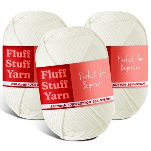 Hearth & Harbor Soft Yarn for Crocheting - Crochet & Knitting Yarn, 250 Yards Amigurumi Yarn, Cotton-Nylon Blend, Worsted Weight Yarn 4 - 1 of 4
