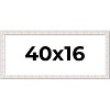PosterPalooza | Panoramic Sculpted White Picture Frame - UV Acrylic, Foam Board Backing, Hanging Hardware - 2 of 4