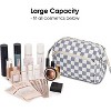 Narwey Checkered Makeup Bag Women Wide-open Make up Bag - 3 of 3