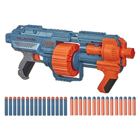 Nerf Elite 2.0 Shockwave RD 15 Blaster Spielzeugpistole mit Pfeilen Schaumstoff 