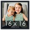 PosterPalooza | Square Slim Profile Black Picture Frame - UV Acrylic, Foam Board Backing, Hanging Hardware - 2 of 4
