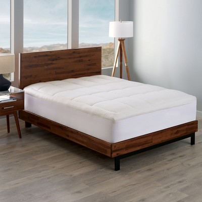Queen White Gel Down Alternative Mattress Topper