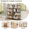 ALEXOUN 5-Tier Industrial Bookshelf - Rustic Vintage Storage Organizer with Sturdy Open Shelf for Living Room, Bedroom, Home Office - 2 of 4