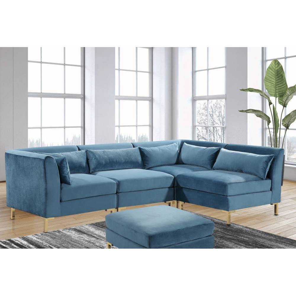 Guison Modular Sectional Sofa Teal - Chic Home Design 2 Armless Seats Only