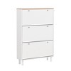Narrow Design Shoe Cabinet with 3 Flip Drawers, 3 Hooks and Adjustable Panels - ModernLuxe - 4 of 4