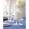 tagltd Bobbin Reversible Glass Pillar and Taper Candleholder 3.88L x 3.88W x 2.38H inch Sold in Eaches - 2 of 3