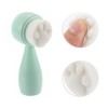 Unique Bargains Soft Silicone Synthetic Fiber Wool Cleansing Brush Cat's Paw 4.45"x1.69" 1 Pc - 3 of 4