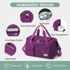 Luupatchy Carry On Weekender Backpack With Shoe Compartment, For Travel, Gym，Fishing, Travel Duffle Bag For Women, Men - 3 of 4