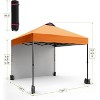 10x10 Pop Up Canopy with Sidewalls, Portable Outdoor Canopy with One Push Setup, Easy Set-Up Waterproof Pop Up Tent for Outdoor Party - 3 of 4