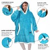 Catalonia Woman Fleece Plush Blanket Hoodie Sweatshirt, Fuzzy Warm Cozy Soft Wearable Blanket Pullover with Giant Pocket, Wife Women Christmas Gift - 3 of 4