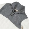 Hope & Henry Boys' Organic Long Sleeve Colorblock Half Zip Pullover Sweater, Infant - image 2 of 4