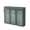 NicBex Sideboard Buffet Cabinet 35.45" Vintage Storage Cabinet with 3 Glass Doors Wall Cabinet with 3-tier Storage Kitchen Pantry for Dining Room - 3 of 4