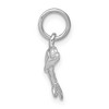 Black Bow Jewelry 14k White Gold 12mm Dolphin Charm - 2 of 4