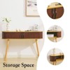 Hyleory Screened Sliding Door Storage Solid Wood Console Table, 46.25 Inch, Narrow Entryway Table for Hallway, Behind The Couch, Living Room,Foyer - 4 of 4