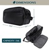 PAVILIA Toiletry Bag for Men, Travel Essentials Shaving Dopp Kit, Water Resistant Cosmetic Makeup Organizer Case - 4 of 4