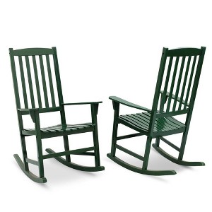 Alston 2pk Wood Porch Rocking Chairs - Cambridge Casual
 - 1 of 4