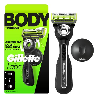Gillette Labs Body + Intimate Men's Razor with Magnetic Hanger