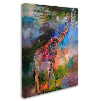 Trademark Fine Art -Richard Wallich 'Giraffe' Canvas Art