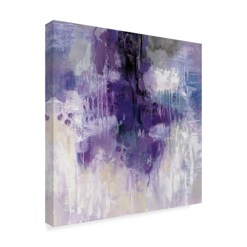 Trademark Fine Art -silvia Vassileva 'violet Rain' Canvas Art : Target