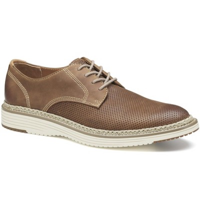 Johnston & Murphy Men's Upton Perfed Plain Toe Lace Up Dress Casual Shoe