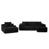 XIZZI Modular Sectional Sofa Couch, L/U-Shape Upholstered Couch, Modern Minimalist Couches for Living Room, Free Combination Deep Seat Corner Couch - 2 of 4