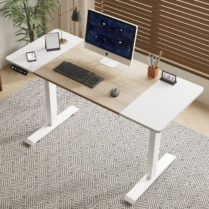 Okak Adjustable Lift-up Computer Drafting Table with Wooden Tabletop,Home Office Drafting Standing Desk for Adults/Teens - 1 of 4