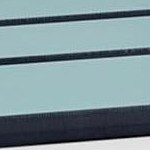 teal seat with white frame