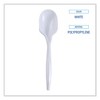 Boardwalk Mediumweight Wrapped Polypropylene Cutlery, Soup Spoon, White, 1,000/carton - 3 of 4