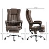 Resenkos Computer Desk Chair, Massage Office Chair With 6 Points And Heat, Reclining Computer Chair, Coffee - 3 of 4