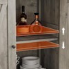 Farmhouse Storage Cabinet 15.7" x 30" x 31.5", Sideboard Buffet Cabinet with 2 Doors and Adjustable Shelves - 3 of 4