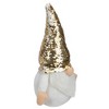 Northlight Gnome with Flip Sequin Hat Christmas Figure - 12" - Gold and White - 4 of 4