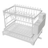 Fortune Candy 11.41'' Tall 2 Tier Dish Drying Rack, Large apacity, White - 2 of 4